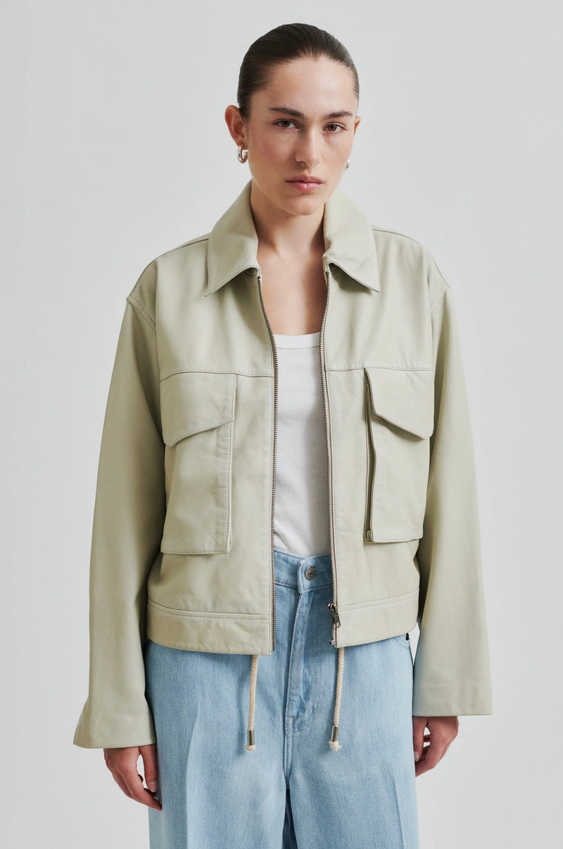 Lanto Leather Jacket Summer Sand