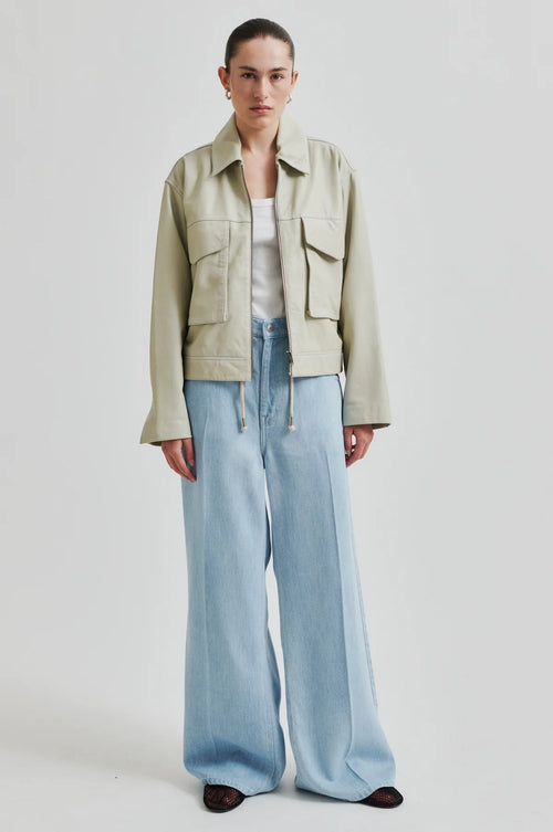 Lanto Leather Jacket Summer Sand