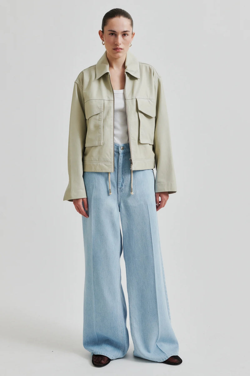 Lanto Leather Jacket Summer Sand