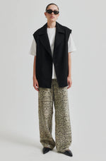 Fique Oversize Waistcoat Black