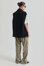 Fique Oversize Waistcoat Black