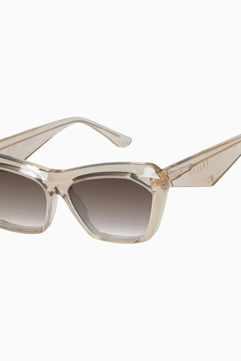 Piaf Champagne w. Gold Metal / Brown Gradient Lens