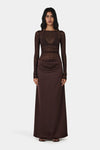 Amy Maxi Dress Chocolate