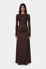 Amy Maxi Dress Chocolate