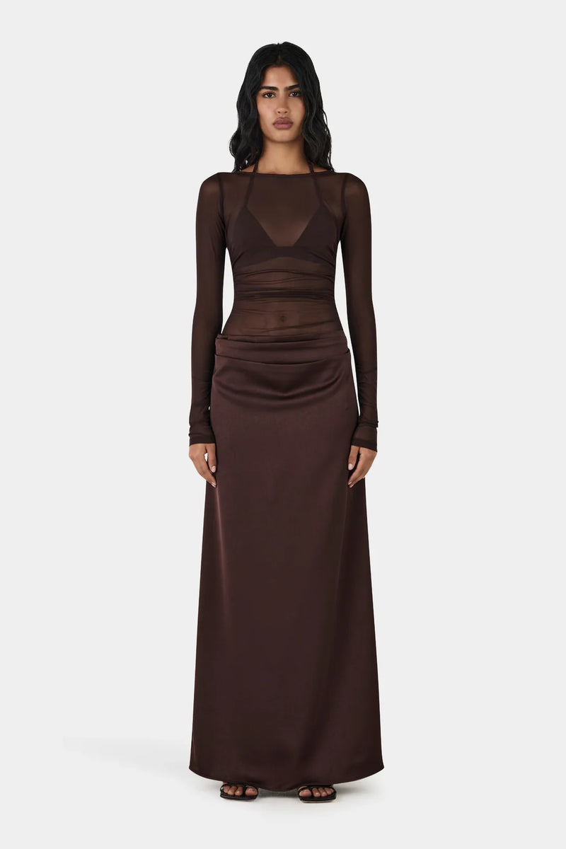 Amy Maxi Dress Chocolate