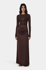 Amy Maxi Dress Chocolate