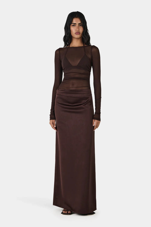 Amy Maxi Dress Chocolate