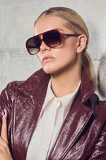 Bang Burgundy w. Gold Metal / Brown Gradient Lens