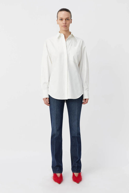 Lori Fitted Shirt Soft White