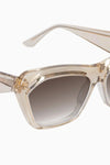 Piaf Champagne w. Gold Metal / Brown Gradient Lens