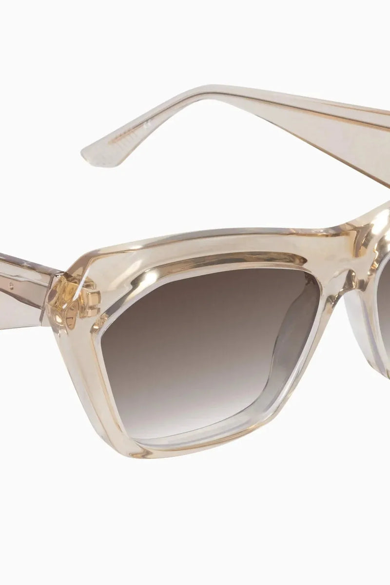 Piaf Champagne w. Gold Metal / Brown Gradient Lens