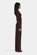 Amy Maxi Dress Chocolate