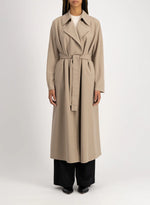 Long Trench Rayon Dove