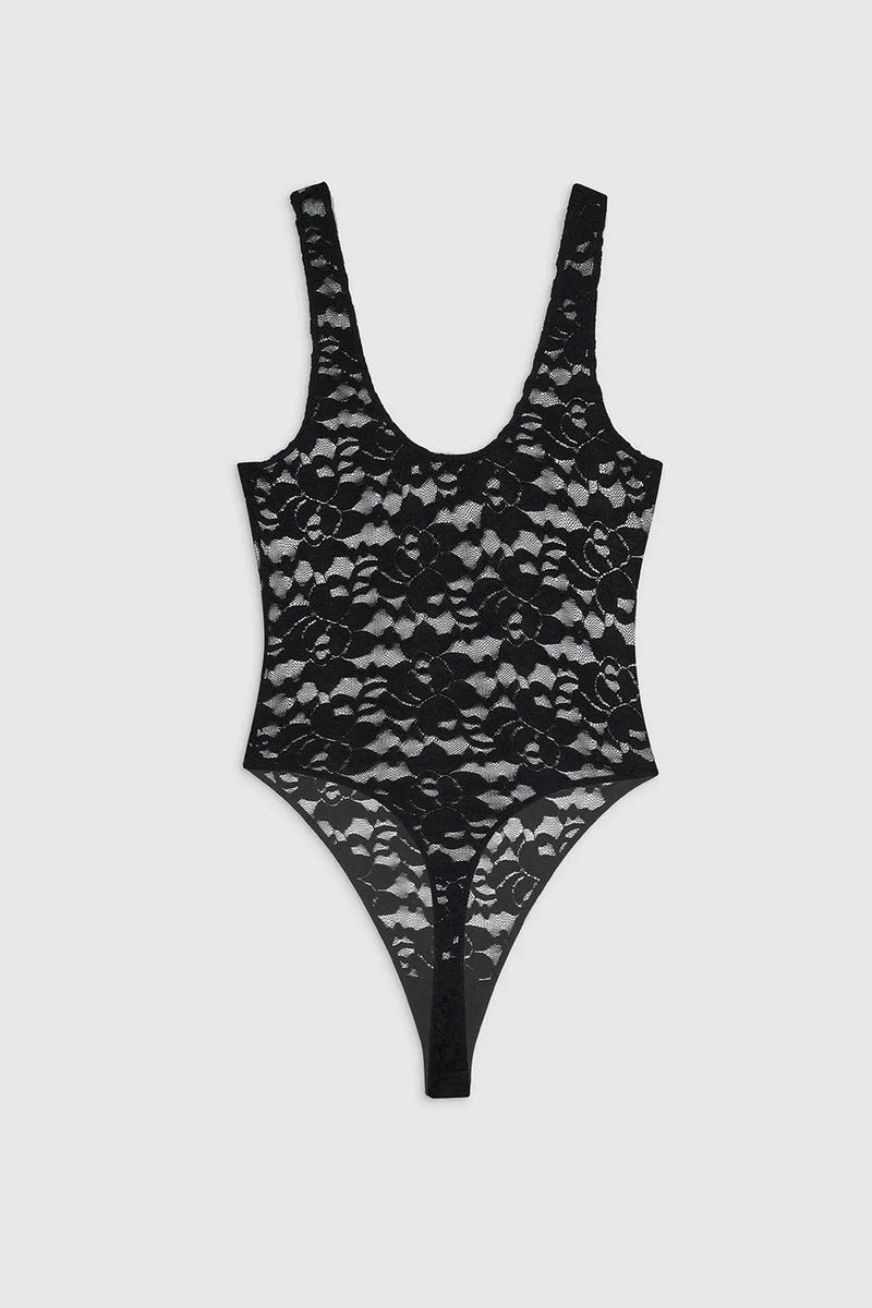 Alysha Bodysuit Black Floral