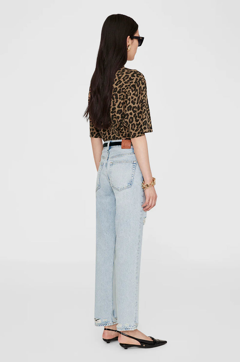 Avi Tee Black And Brown Leopard
