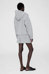 Bond Zip Up Hoodie Framed Monogram Heather Grey