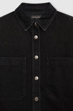 Dante Shirt Iron Black Denim