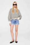 Dean Sweatshirt Black Stripe French Terry