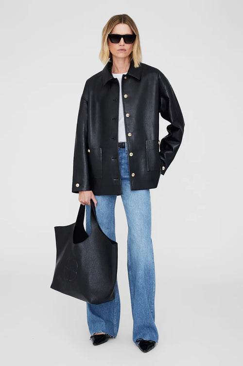 Lili Tote Black Pebbled