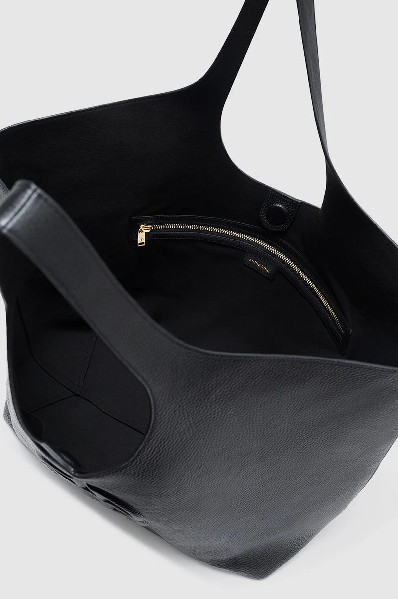 Lili Tote Black Pebbled