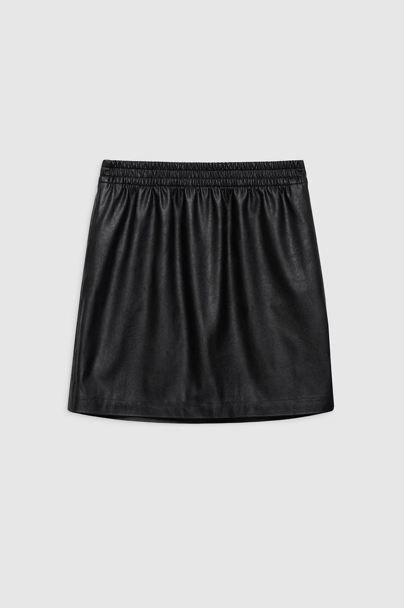 Soto Skirt Black Vegan Leather