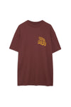 Walker Tee Retro Tiger Washed Faded Cherry