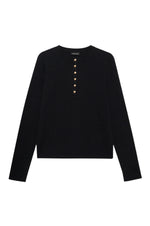 Alessia Long Sleeve Tee Black