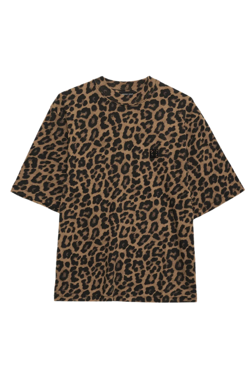 Avi Tee Black And Brown Leopard