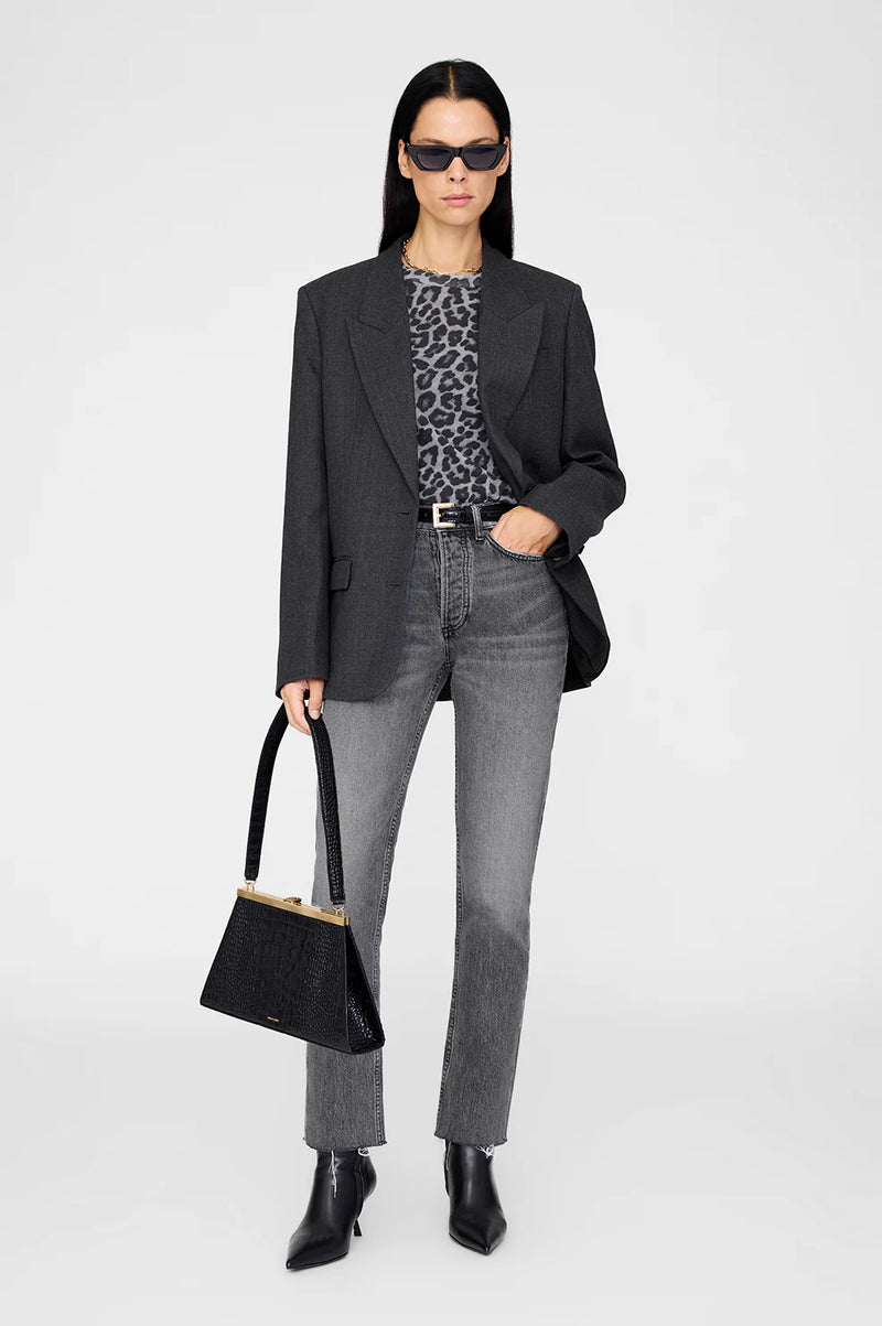 Cohen Tee Grey Leopard