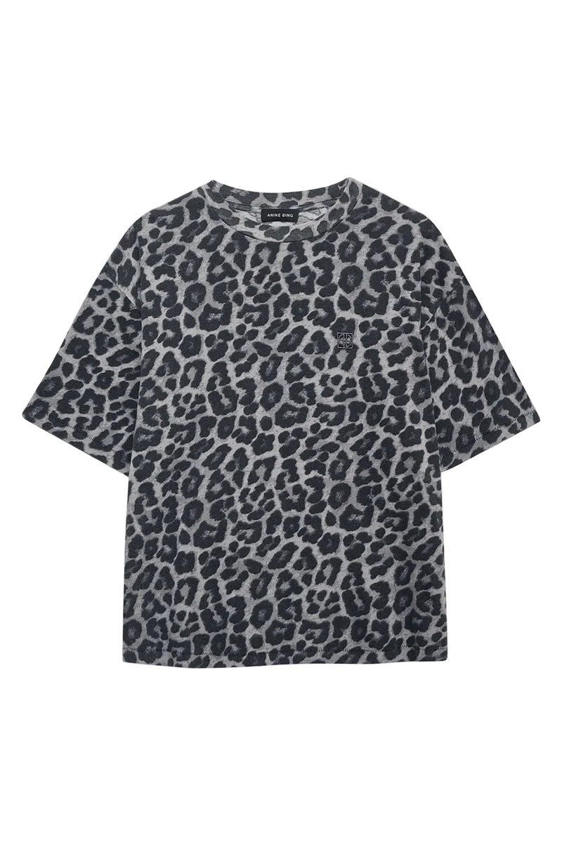 Cohen Tee Grey Leopard