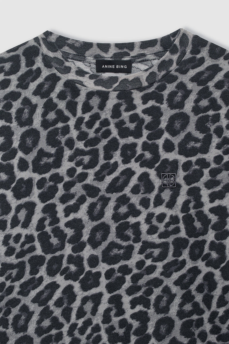 Cohen Tee Grey Leopard