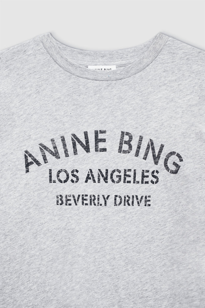 Cohen Tee Los Angeles Stencil Medium Heather Grey