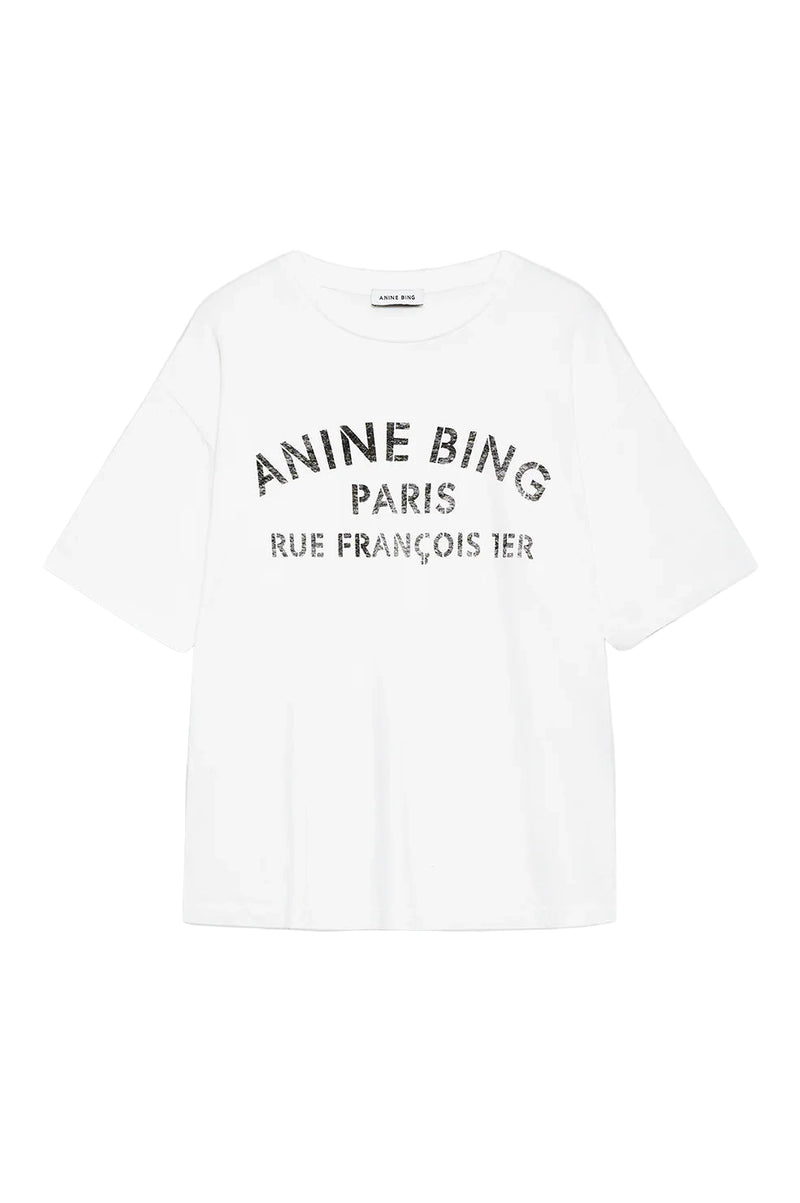 Cohen Tee Paris Stencil Ivory