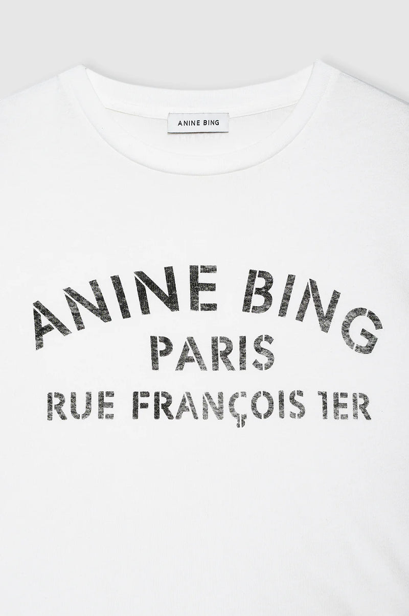 Cohen Tee Paris Stencil Ivory