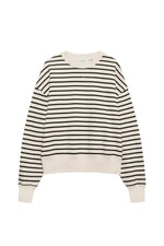 Dean Sweatshirt Black Stripe French Terry
