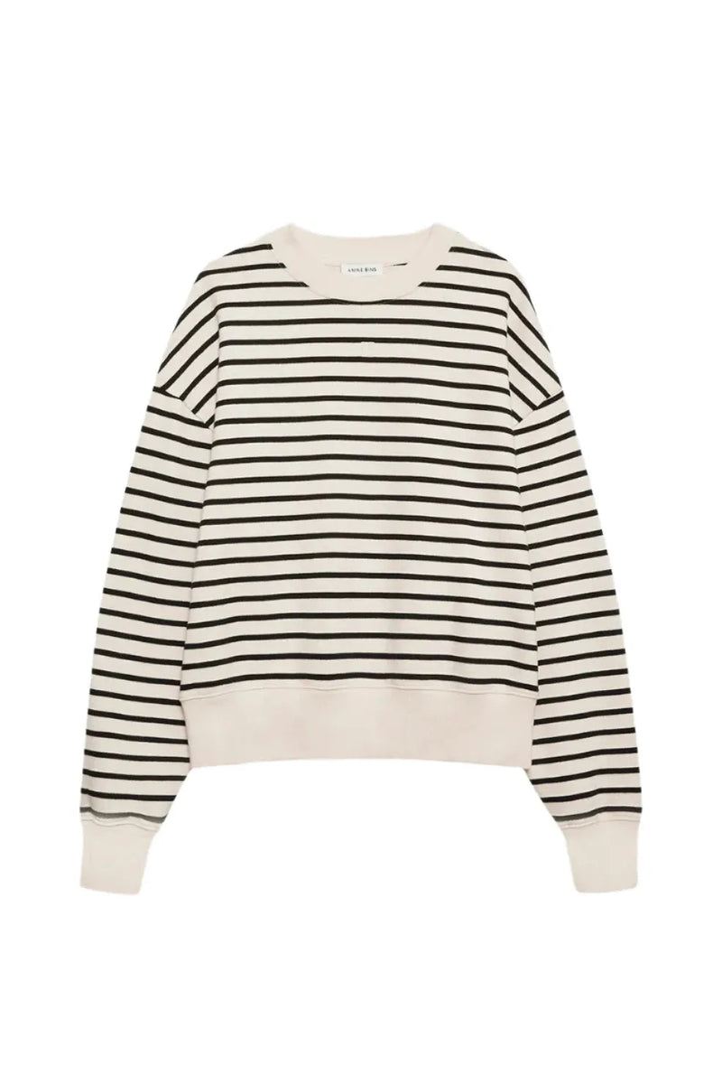 Dean Sweatshirt Black Stripe French Terry