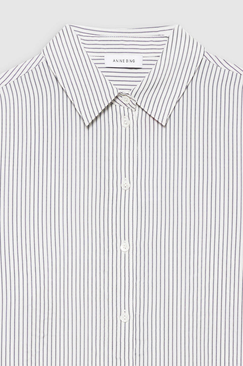 Essie Shirt White and Navy Stripe