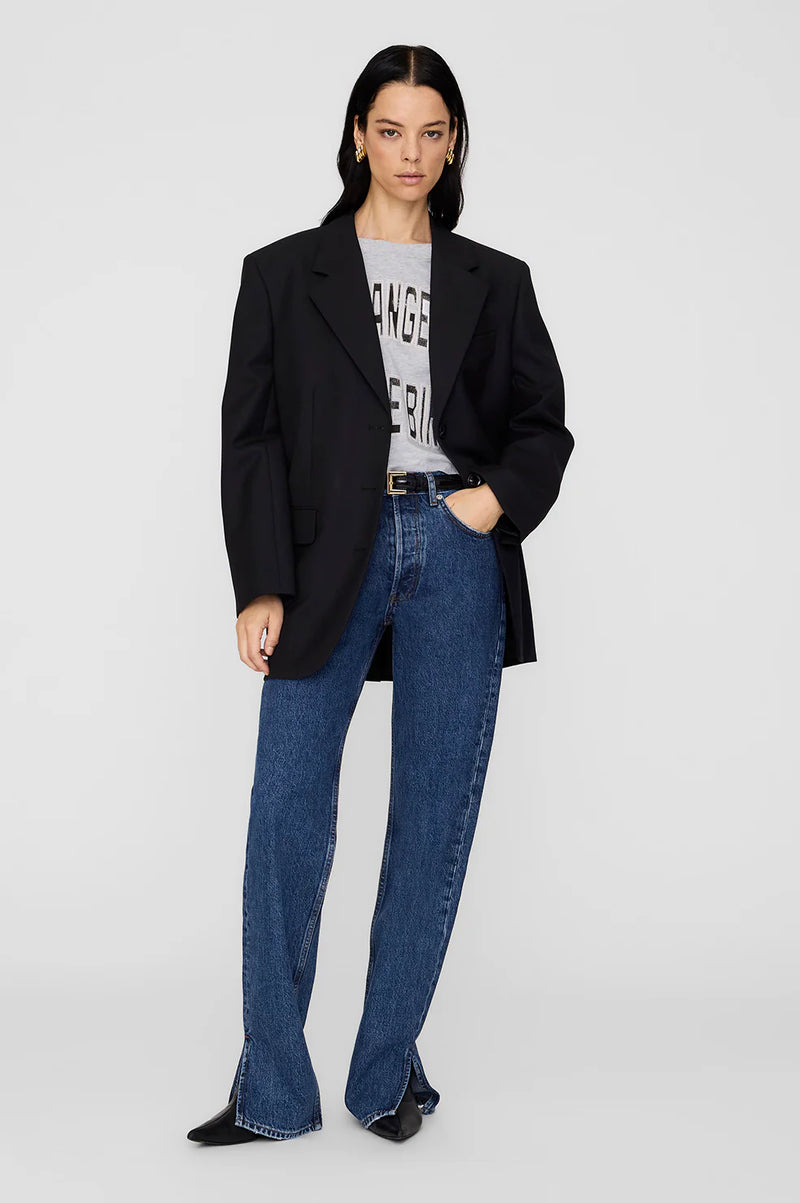 Johnny Cropped Tee Grey