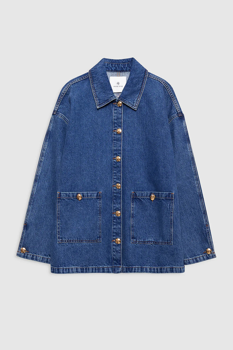 Luca Jacket Clean Indigo Denim
