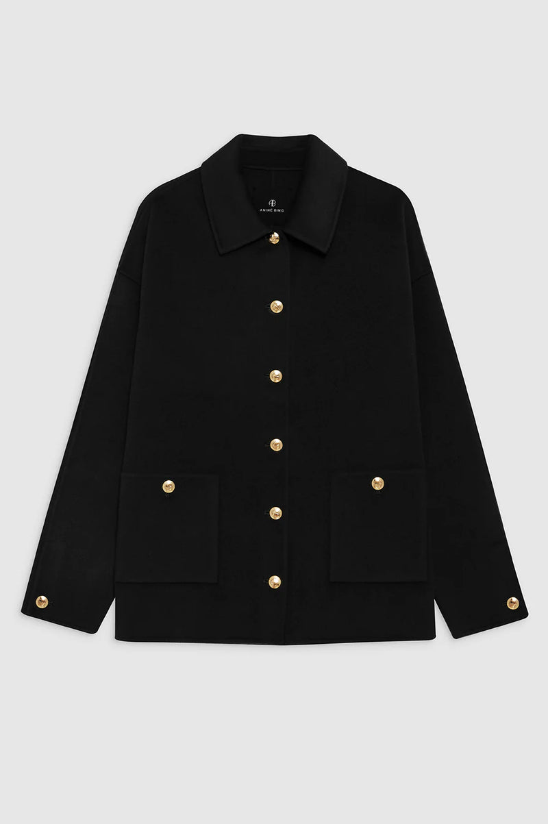 Luca Jacket Black Cashmere Blend