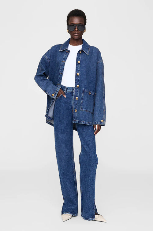Luca Jacket Clean Indigo Denim