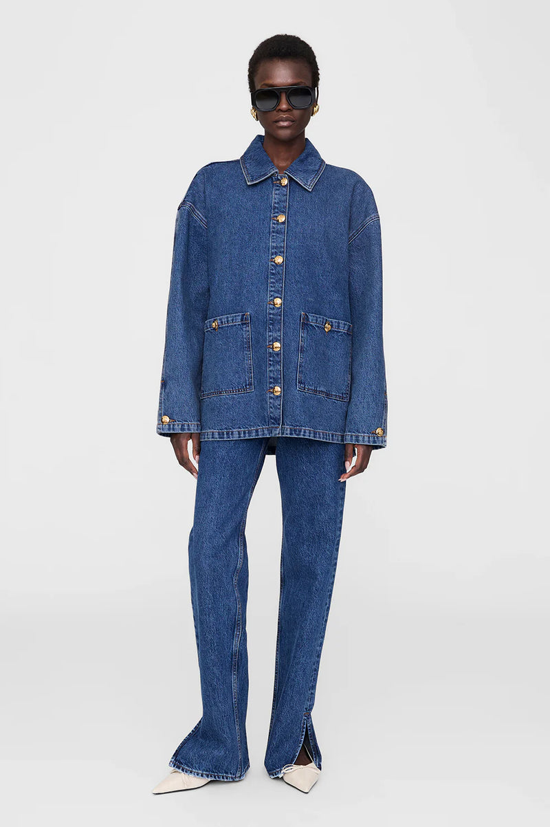 Luca Jacket Clean Indigo Denim
