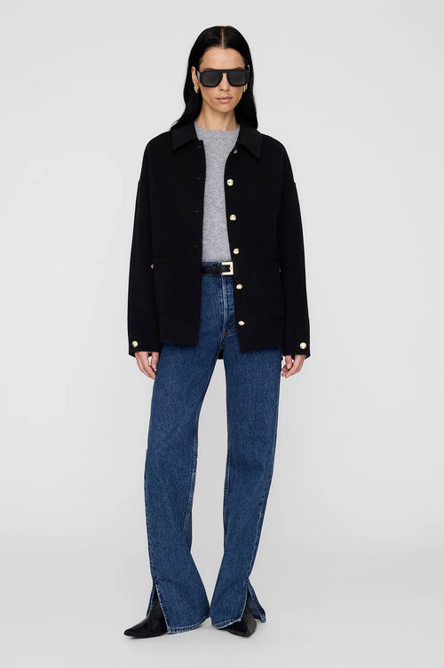 Luca Jacket Black Cashmere Blend