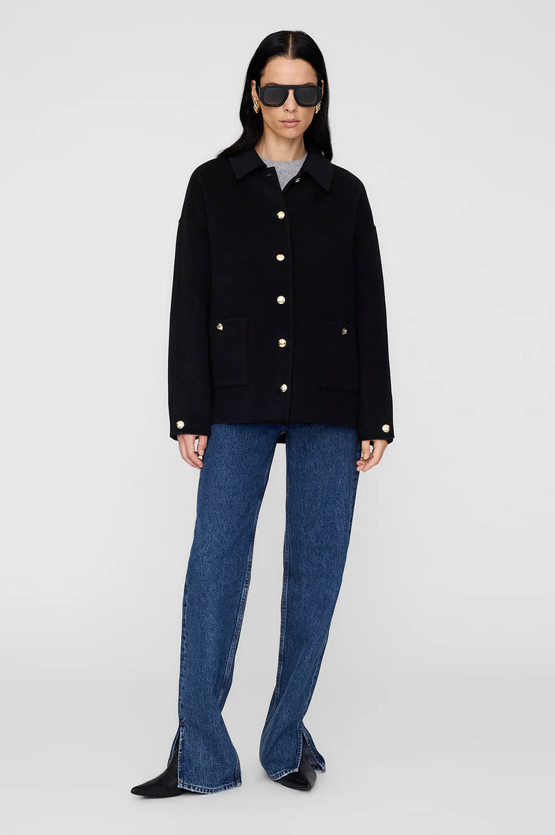 Luca Jacket Black Cashmere Blend