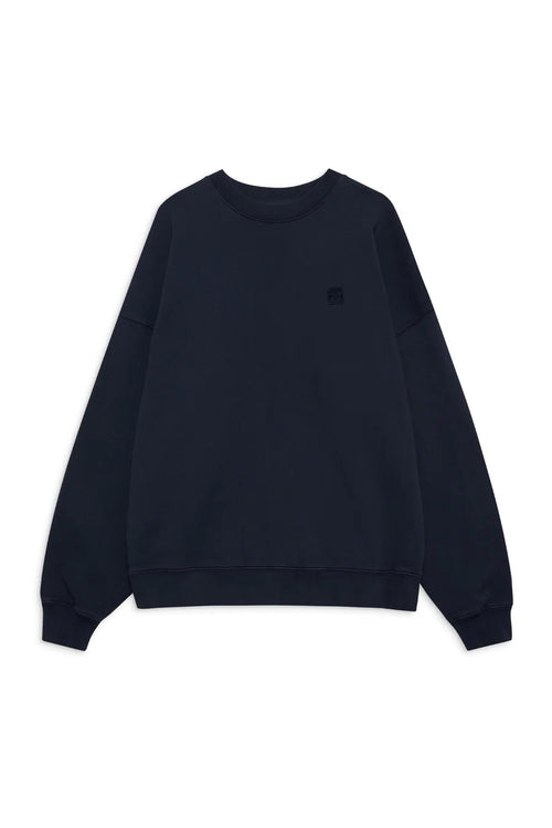 Miles Sweatshirt Framed Monogram Washed Navy