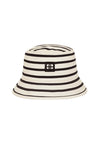 Nicks Bucket Hat Black Stripe French Terry