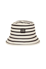 Nicks Bucket Hat Black Stripe French Terry