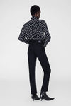 Ruby Shirt Black and White Double Dot Jacquard