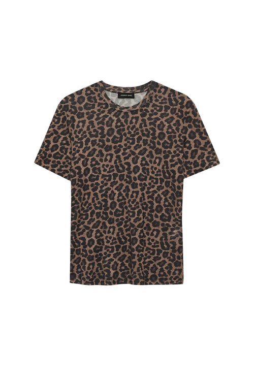 Sylvie Tee Black and Brown Leopard