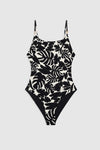 Vesta One Piece Black Bird of Paradise